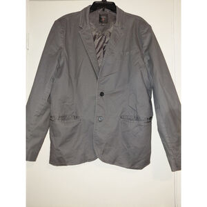 Vintage GUESS 90's Gray Button Up Lined XL Men's Jacket with Pockets